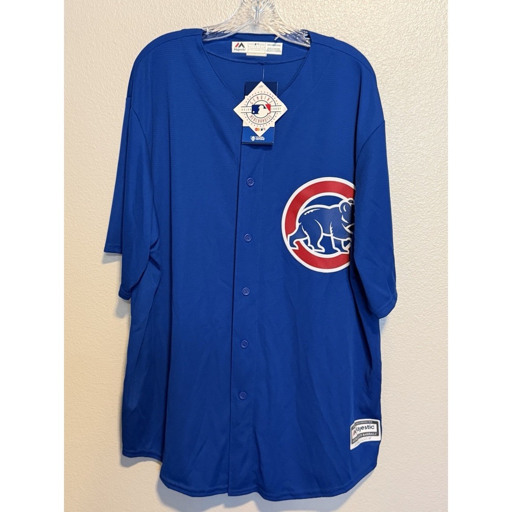 CHICAGO CUBS Blue Alt Majestic Cool Base Men Replica Jersey XXL No Name NWT